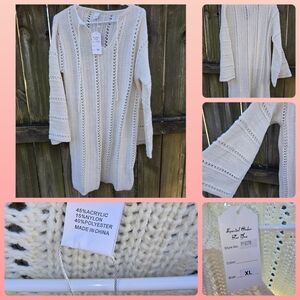 NWT Sweater Dress With Bell Sleeves